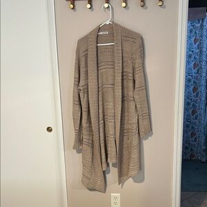 Maurices Light Brown Open-Front Cardigan